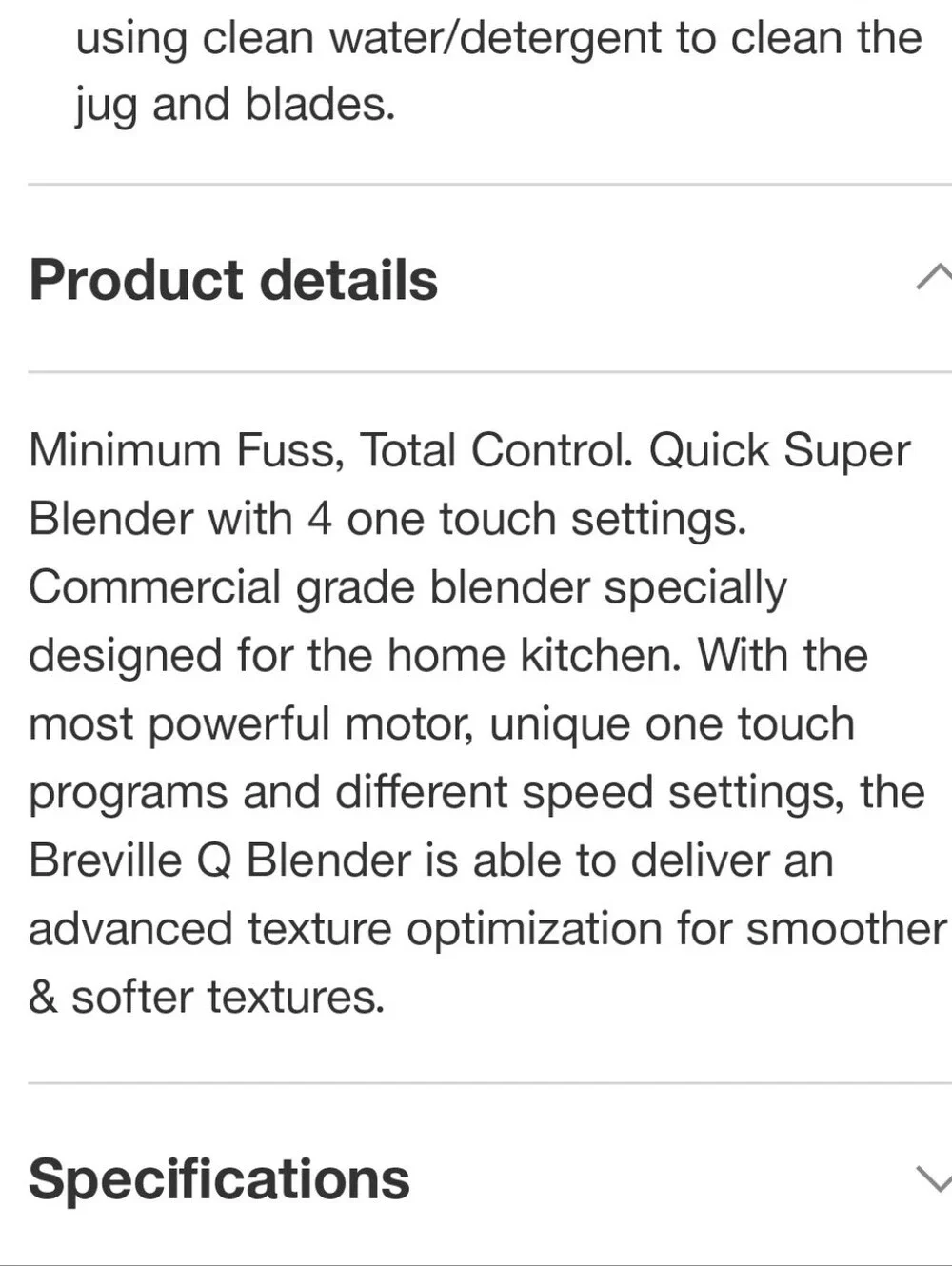 Breville The Q Blender- Smoked Hickory